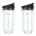 FORIDE 2X Blender Cup Replacement for Blender Cup, Blender Replacement Parts, Blender Parts (24 Oz/710 Ml). 