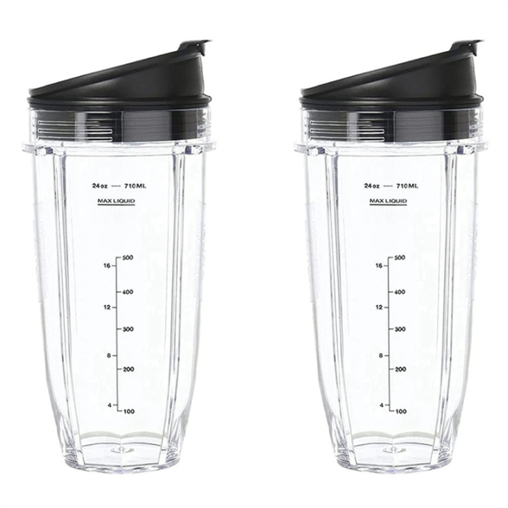 FORIDE 2X Blender Cup Replacement for Blender Cup, Blender Replacement Parts, Blender Parts (24 Oz/710 Ml)