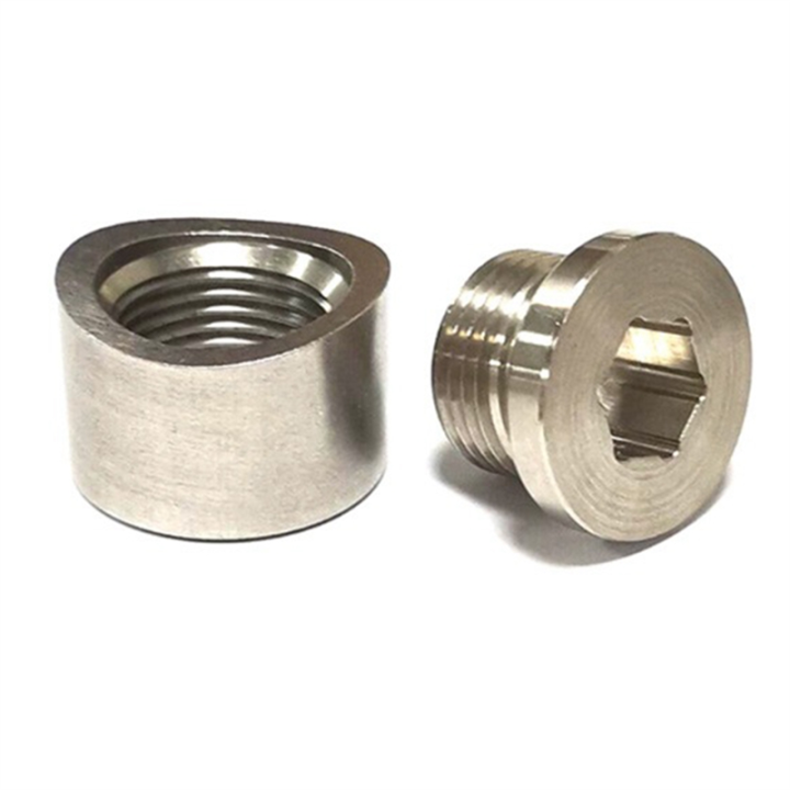 1 Set Plug Wideband Nut Oxygen Sensor Kit Bung with Gasket Stainless Steels Fitting Weld Bungs M18X1.5 Car Accessories