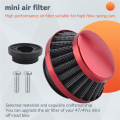OYPFXMI 44Mm Air Filter For 47Cc 49Cc 2 Stroke Super Pocket Bike Upgrade Kit Mini Dirt Bike Atv Quad Aluminium Air Filter Set Red. 