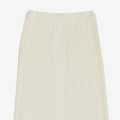 White Long Woolen Plain Design Skirt For Women. 