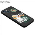 Hontinga for iPhone 15 Pro Max Plus Back Cover New Starbucks Order Soft Liquid Silicone Phone Case. 