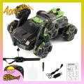 Aomeidaju Remote Control Stunt Car 6-wheel Swing Arm Rc Stunt Car Off-road Truck Toy for Kids Gesture Sensing All-terrain Crawler Vehicle 2.4ghz. 