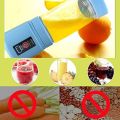 380Ml 6 Blades Usb Rechargeable Portable Electric Fruit Juicer Smoothie Blender with Built in Power Bank. 