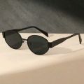 Zoo Shades Oval  Size Square  Golden Black Sunglasses For Women. 