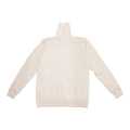 Cream Inside Fur High Neck Sweater For Men. 