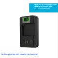 Universal Mobile Battery Charger LCD Indicator Screen with USB-Port for Cell Phone Chargers Battery Charging US Plug. 