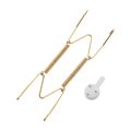ARELENE 20 Pieces 6 Inch Plate Hangers Wall Plate Hangers Brass Wire Plate Holders with 20 Pieces Wall Hooks. 
