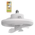 Lighting ceiling fan with 360 � rotation and 3 wind speeds of 48W. 