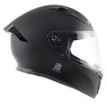 Vega Bolt Dull Black Full Face Helmet | Vega DOT & ISI Certified ABS Material Shell Helmet | Protective Gear For Riders. 