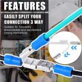 100 Pcs Double Piggyback Spade Connectors,Female Male Quick Disconnect Piggyback Spade Crimp Terminals Assortment Kit. 