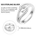 HOT Original 925 Sterling Silver Women Finger Rings for Women Silver Cocktail Ring Geometric Butterfly Round Shape Luxury Jewelry. 