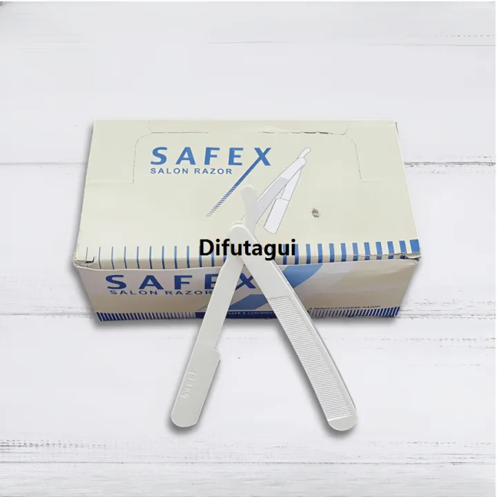 Ustara Razor Difutagui 2025 NEW Safex Salon Razor (50 Razors Pack) - Safex ...