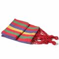 2-Person Camping Hammock | Portable Striped Swing for Traveling, Beach, Backyard (260*150 cm). 