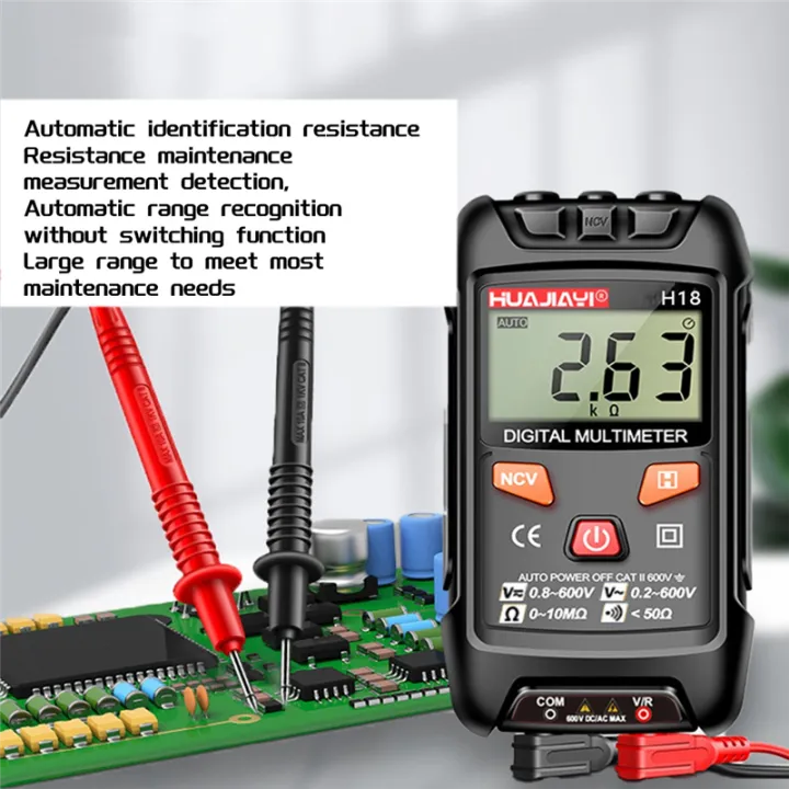 NCANRUI%20H18%20Mini%20Digital%20Multimeter%20AC/%20Meter%201999%20Counts%20Multimetro%20Ohm%20NCV%20Electricity%20Tools%20Black%20-%20Image%2010