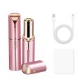 Lipstick Shaver Female Facial Beard Painless Electric Shaver Bikini Leg Hair Removal Usb Rechargeable Mini Shaver Multi-purpose. 