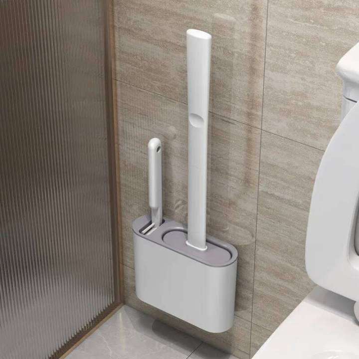with No Dead Corners, a Brush Tool for Household Washing, Wall Mounted Toilet Cleaning Set