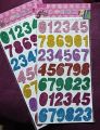 A Set of 2 Glitter Foam Sticker  Numbers. 