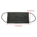 Black Disposable Face Mask - 50 Pcs. 