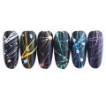Kqueebee Nail Spider Gel Set, Pulling Line Nails Art Silk 6 Pcs Line Painting Soak Wire Drawing Elasticity Off Design Lacquer Long Lasting DIY UV Nail Gel. 