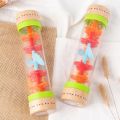 Raindrop Sound Wooden Rain Stick Musical Toy Rainbow Hourglass Rain Stick Rain Sounder Hearing Toy Rain Sound Rattles Simulation Rain Sound Toy Children. 