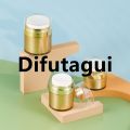 Difutagui 1pc 15/30/50ml Gold Airless Pump Bottles Empty Cosmetic Container 2025 New with Silicone Spatula Set for Creams Gels Lotion Toiletry. 