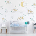 Sleep Watch Sheep Wall Stickers 50cm(H) x 85cm(W). 