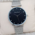 Chris Danel (Cd) Classic Round Slim Diamond Index Design Dial Mesh Strap Analog Waterproof Watch. 