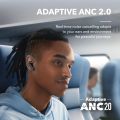 soundcore by Anker Liberty 4 NC Noise Cancelling Earbuds, 98.5% Noise Reduction, Adaptive Noise Cancelling to Ears and Environment, Hi-Res Sound, 50H Battery, Wireless Charging, Bluetooth 5.3. 