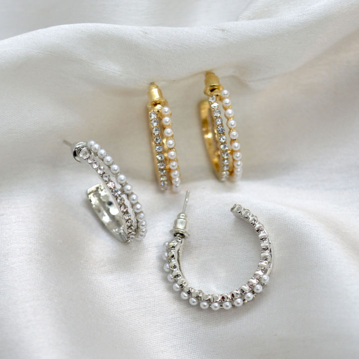 Jewels Of Nepal Juli Style Hoop Earrings For Women