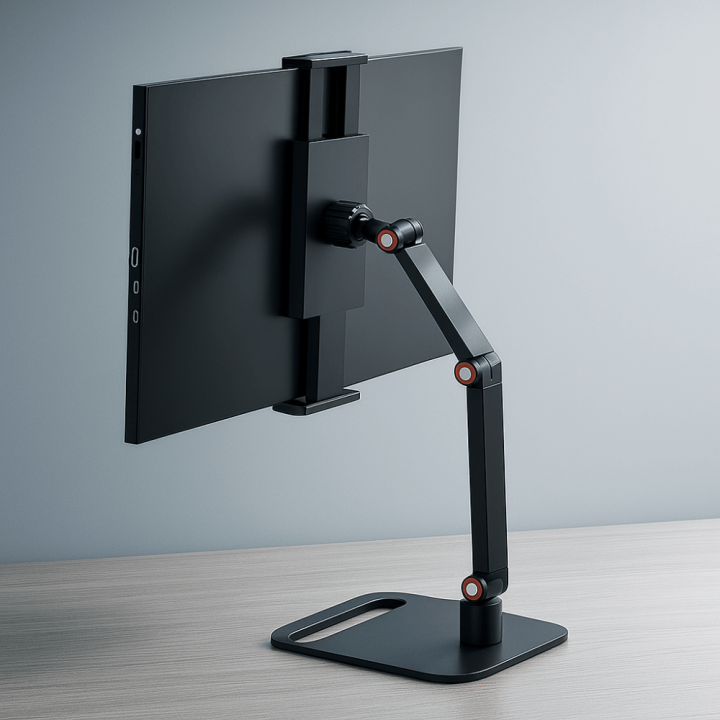 Monitor Huggers Multipurpose Adjustable Height Portable Monitor Holder Punch-Free ...