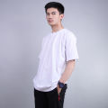 Basic Plain T-shirt - White. 