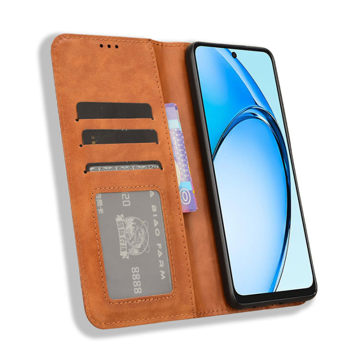 Vantime%20for%20OPPO%20A60%204G%20Vintage%20Wallet%20Case%20Flip%20Folio%20Card%20Slot%20Stand%20Cover%20-%20Image%202