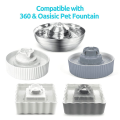 NAMUNY 20Pcs Cat Water Fountain Replacement Filters, for Ceramic Pet Drinking Fountain Stainless Steel Pet Water Fountain. 