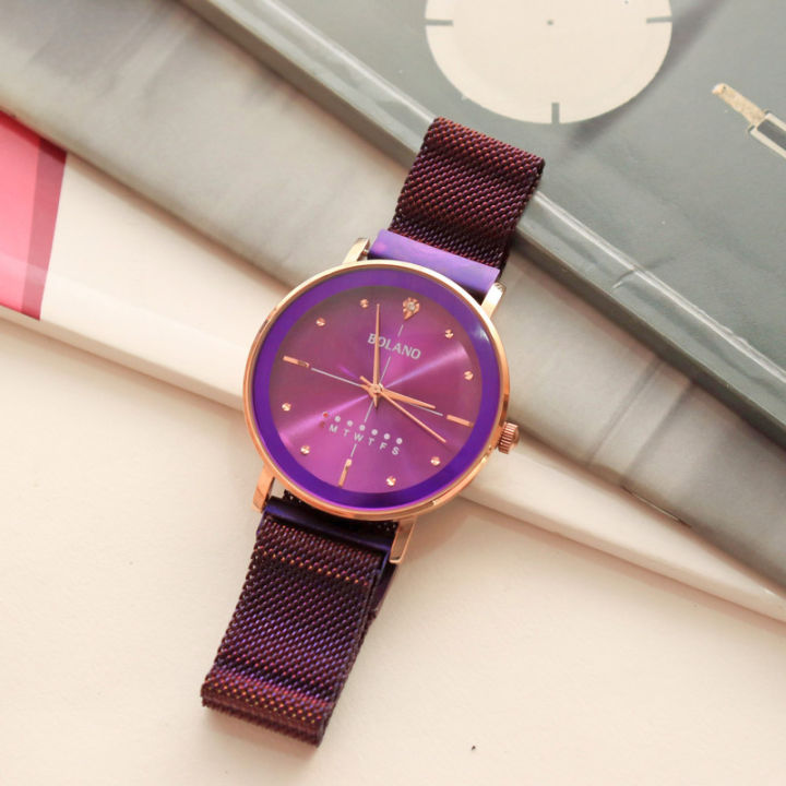 Bolano%20Premium%20Women%E2%80%99s%20Watch%20with%20Magnetic%20Milanese%20Strap%20-%20Stylish%20&%20Elegant%20-%20Image%204