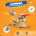 Smartivity Hydraulic Plane Launcher Stem DIY Fun Toy For Kids 6 To 12 Years, Educational & Construction Based, Learn Science Engineering Project. 