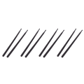 NAMUNY 4 Pair of 5A Drumsticks Nylon Stick for Drum Set Professional Black. 