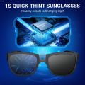 S_way 0.1 Seconds Smart Photochromic Polarized Men's Sunglasses For Driving And Riding Day And Night Fishing Sun Glasses. 