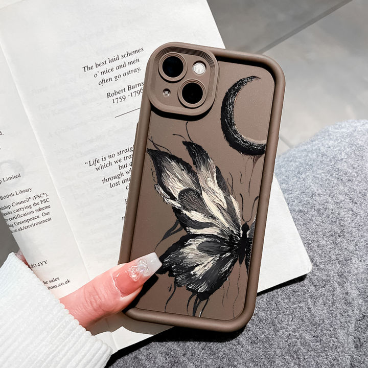 Hontinga%20for%20Infinix%20Note%2012%20G96%20Back%20Cover%20black%20butterfly%20Pattern%20Ladder%20Soft%20Camera%20Protection%20Rubber%20Phone%20Case%20-%20Image%207