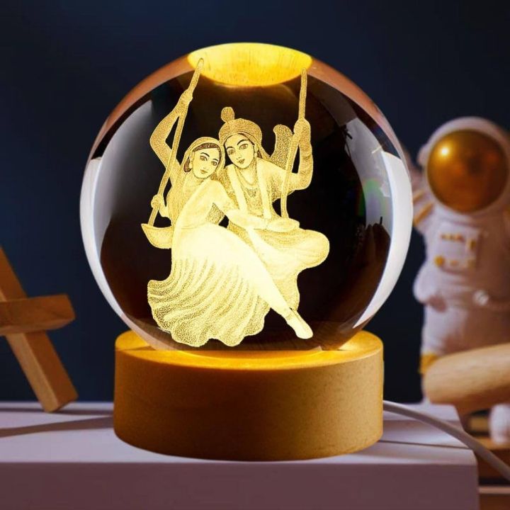 3D%20Decor%20Crystal%20Ball%20LED%20Night%20Light%20-%20Radha%20Krishna%20-%20Image%202