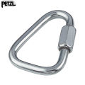 Petzl Delta N 10 Screwlink - Triangular Quick Link for Climbing Anchors. 
