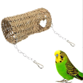 Spreeshop Grass Hammock Play Tunnel Hanging Bed House for Pet Rat Hamster Pet Bird Nest House Bed Parrot Seagrass Rattan Houses. 