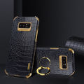 lthmy for Samsung Galaxy Note8 Crocodile Pattern 360 Degree Rotating Ring Protective Cover Compatible with Magnetic Car. 