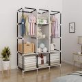Portable Foldable Fabric Wardrobe Closet Storage Organizer For Clothes Rack. 