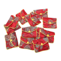 ZOROOM 120x Small Jewelry Box Jewelry Red Jewelry Bag Embroidered Silk Cloth Bag Coin Purse. 