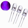 10Pcs 5Mm IR LED Infrared Light Emitting Diode & 100Pcs 5Mm Round Purple Uv Led Diode Led Light Lamp Purple Color. 