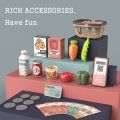 Cash Register Toy Set for Kids Ages 3+-pink. 