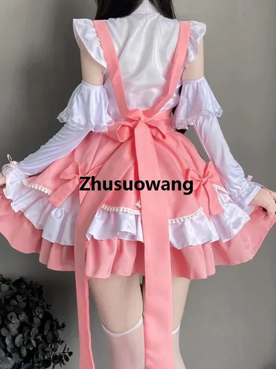 Zhusuowang%20Classic%20Maid%20Uniform%20Pink%20New%20Year%20Cute%20Lolita%20Cosplay%20Costumes%20Short%20Skirt%20Dress%20Y2K%20Princess%20Fantastic%20Fairy%20Outfit%20%E3%80%902025%20Version%E3%80%91%20-%20Image%205