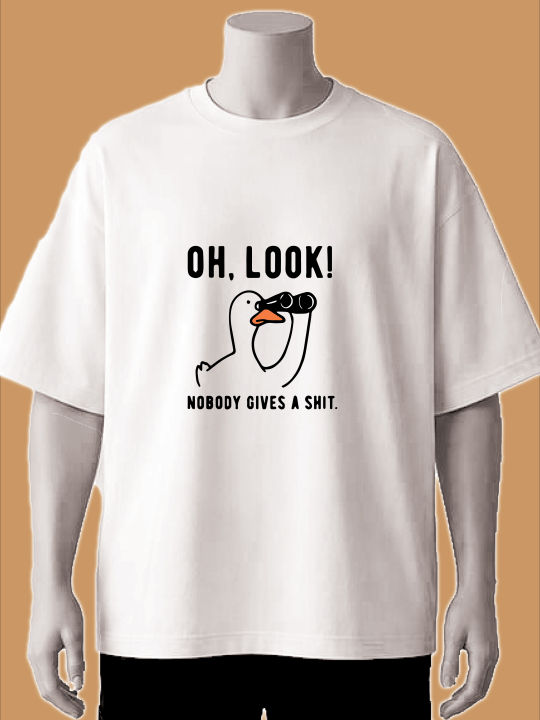 Oh,%20Look!%20Funny%20Duck%20Printed%20Red%20T-Shirt_Maroon,%20Cream,%20White%20-%20Image%203