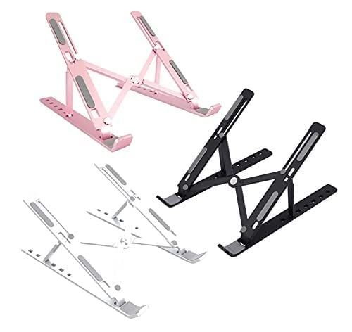 PVC%20Hard%20Plastic%207-Level%20Adjustable%20Laptop%20Ipad%20Tab%20Stand%20for%207%20to%2014%20Inches%20-%20Image%202